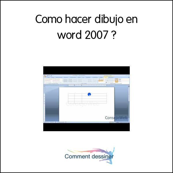 Como hacer dibujo en word 2007